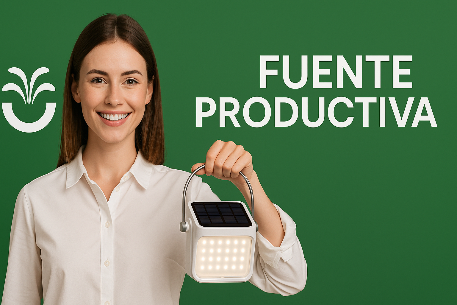 mujer con lampara en la mano